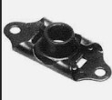 #10-32 NUT PLATE, SELF LOCKING, TWO-LUG, CADMIUM PLATED